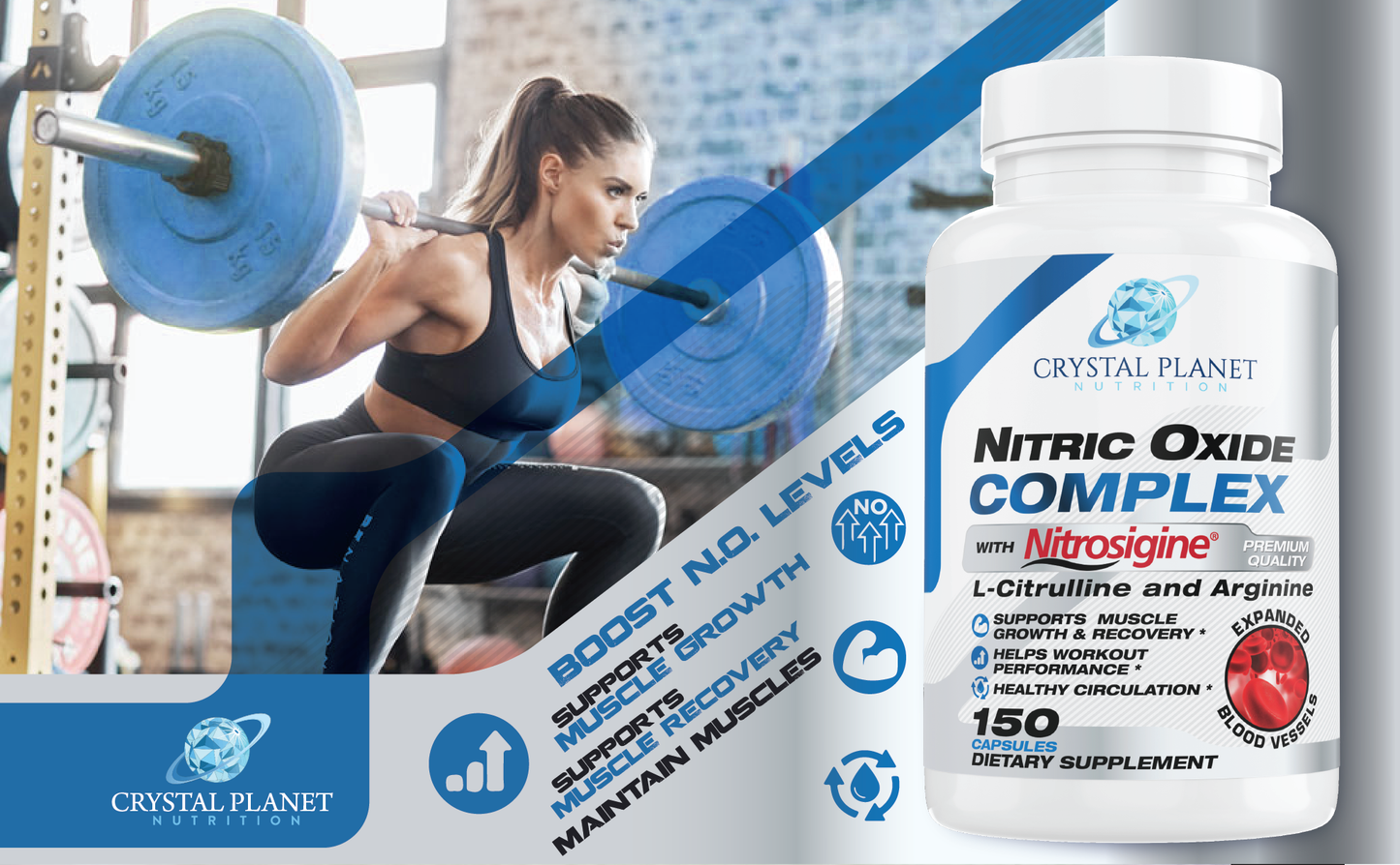 Nitric Oxide Booster Supplement for Men & Women with Nitrosigine Beetroot Extract & L Citrulline for Muscle Growth, NO, Pumps, Increase Blood Flow, Strength & Energy to Train Harder - 150 Capsules